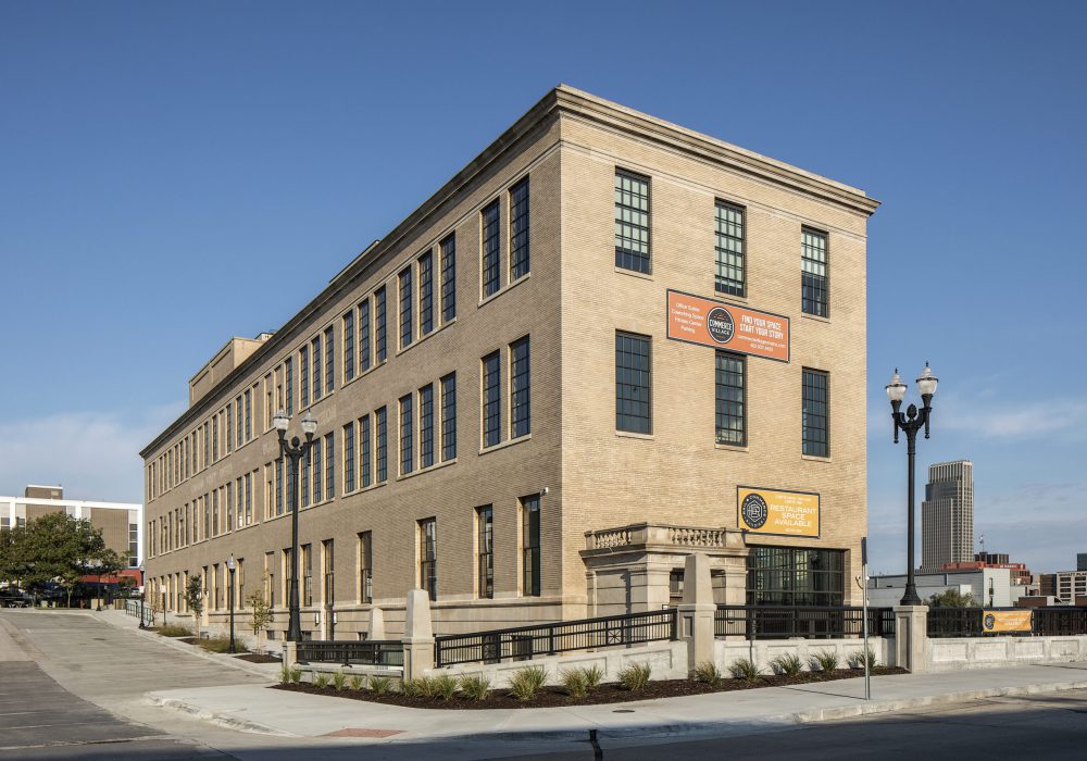 Exterior image of Omaha's Burlington Rail and Commerce building