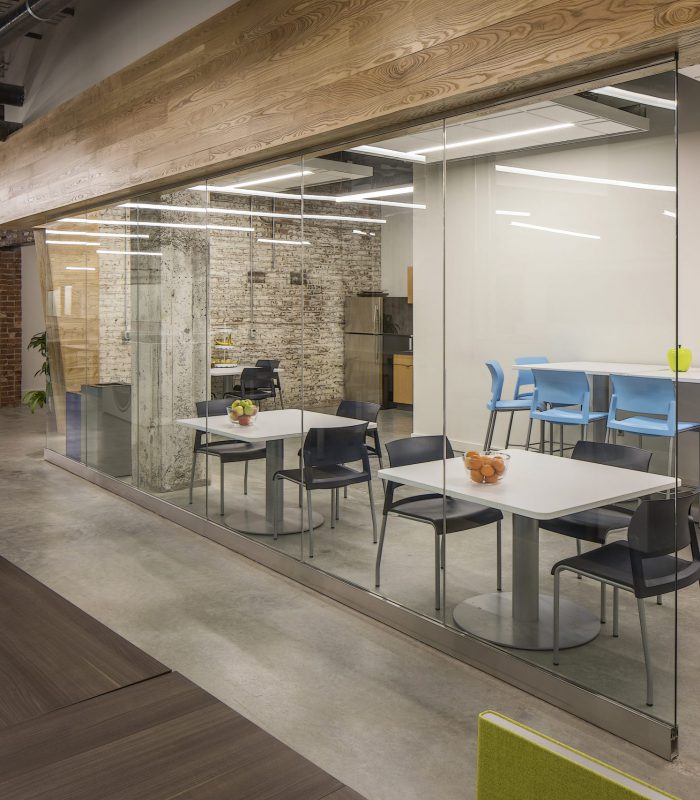Interior image of Omaha's Burlington Rail and Commerce building work spaces