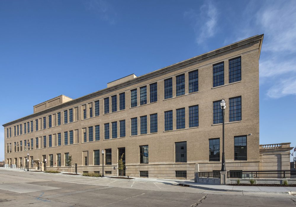 Exterior image of Omaha's Burlington Rail and Commerce building