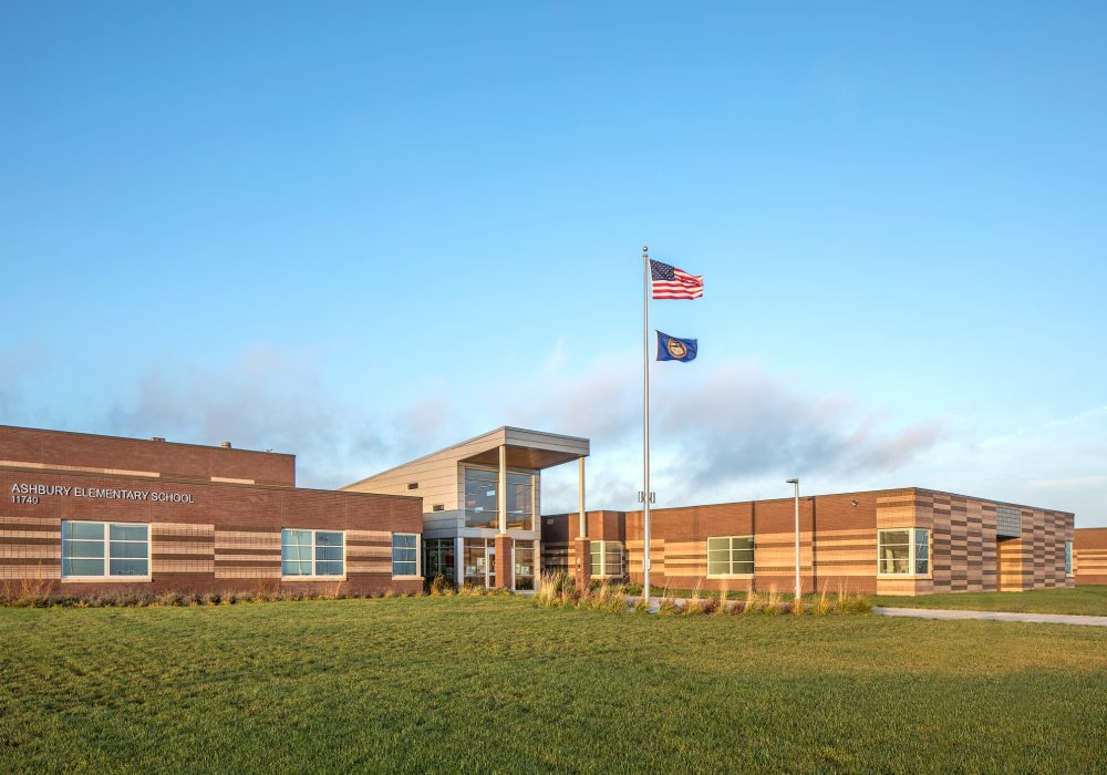 Exterior, daylight image of Papillion La Vista Ashbury Elementary