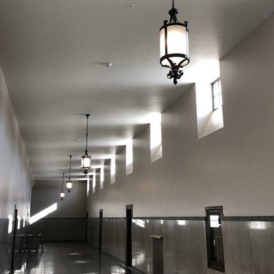 Nebraska State Capitol's first floor corridor after construction image