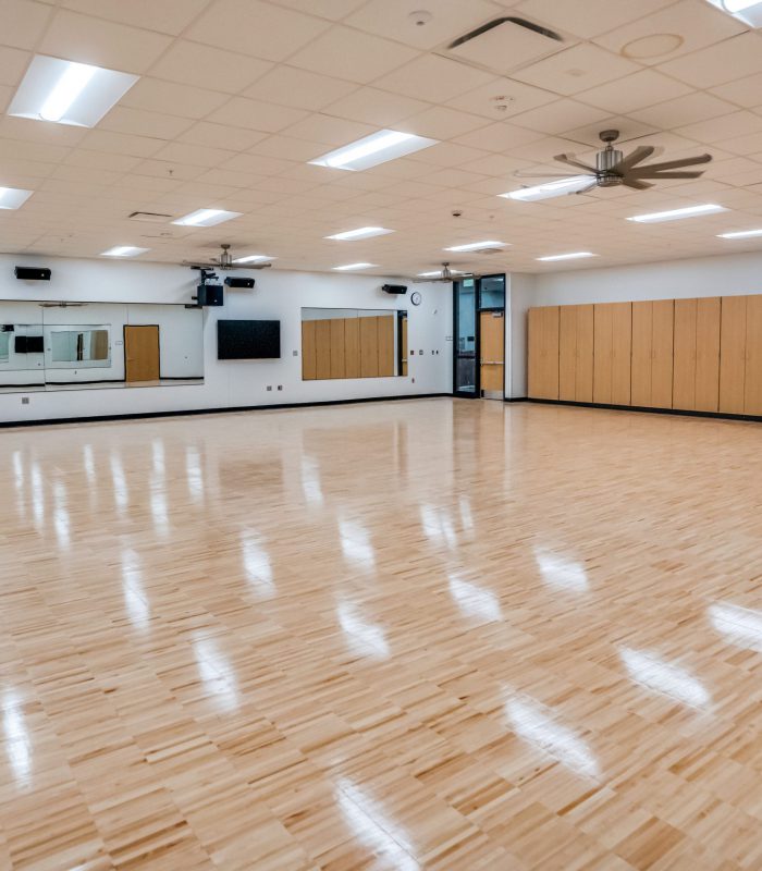Interior image of Westview YMCA's dance room space