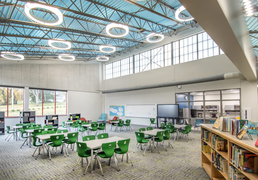 Interior image of Omaha Public Schools' Forest Station Elementary classroom