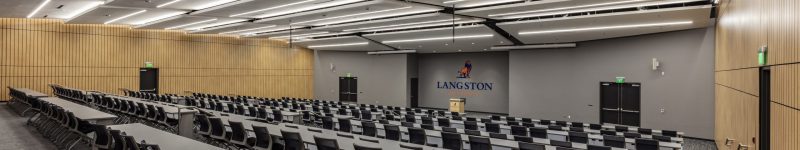 Interior image of Langston University's Tulsa Campus Allied Health Complex